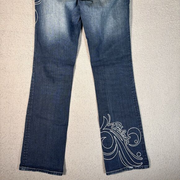 Akademiks Jeans Women’s Size 28x31 Embroidered Low Rise Boot Cut 90s Style Y2K - Picture 14 of 14
